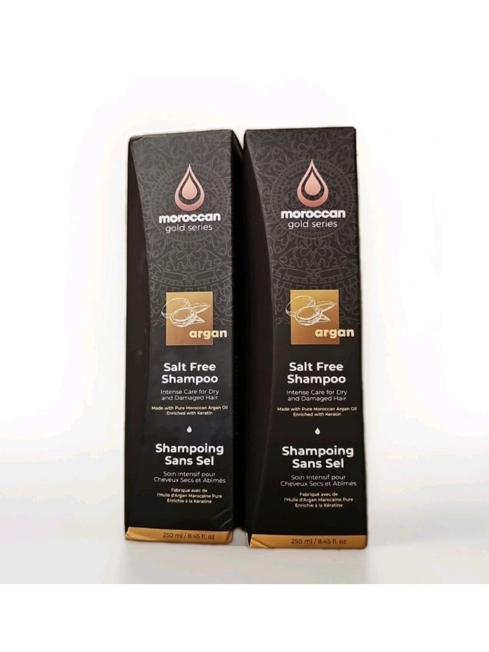 Lot of 2 Moroccan Gold Series Argan Salt Free Shampoo 8.45 oz Each Brand New NIB